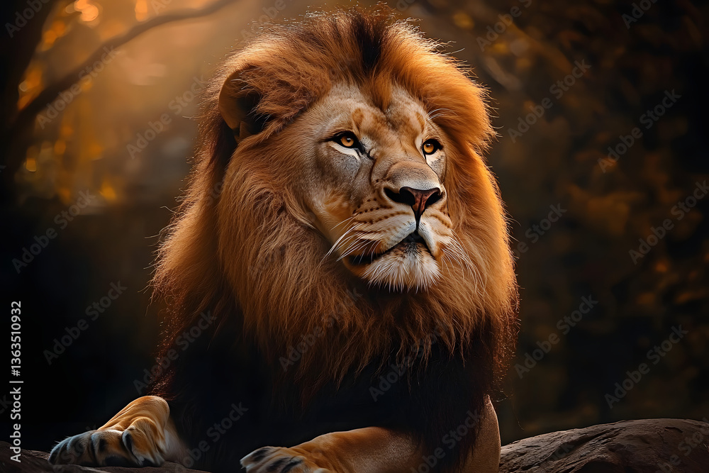 Lion wildlife animal mammal.