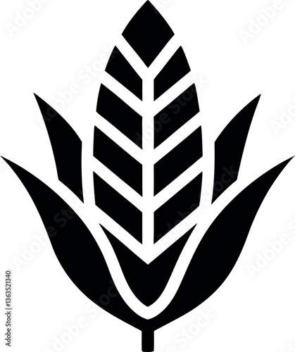 Corn Silhouette Icon