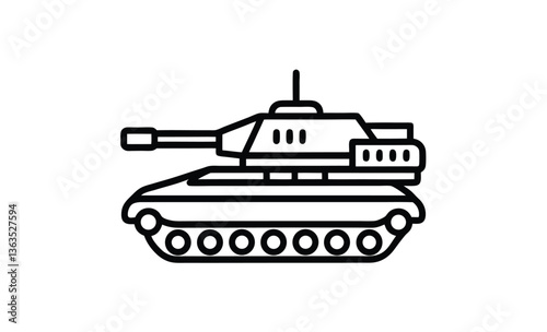 Army battle tank on move silhouette, Tank war, Tank war army silhouette vector, Military tank Vector, icons, illustration, design.  