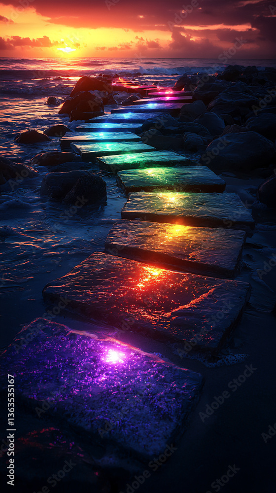 Obraz premium rainbow light reflections