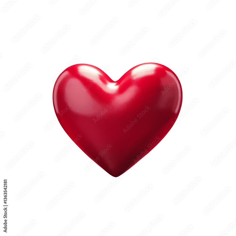 Fototapeta premium red heart isolated