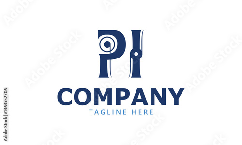 Free Download PI P pi initial logo | initial based abstract modern minimal creative logo, vector template image. luxury logotype logo, real estate homie logo. typography logo. initials logo - GFXLoad