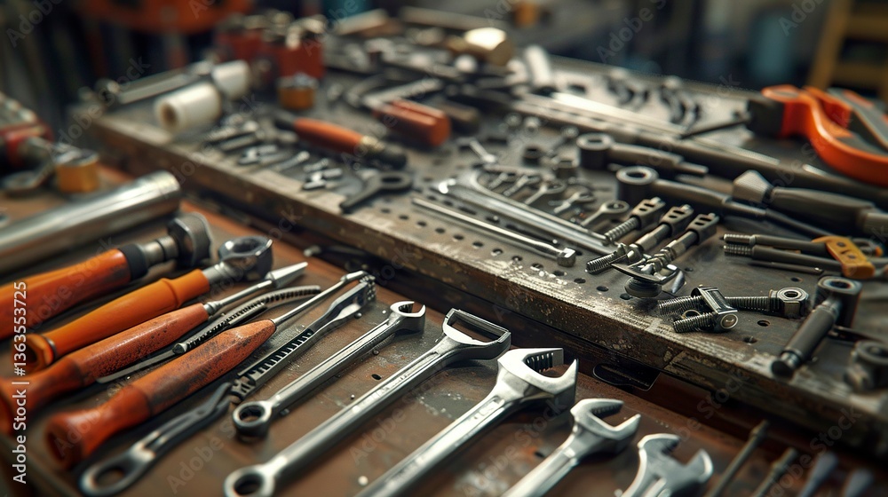 Fototapeta premium A photo of facility maintenance tools