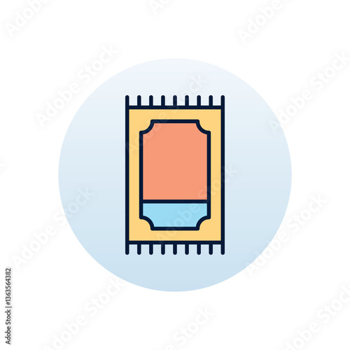 Prayer Mat Vector icon
