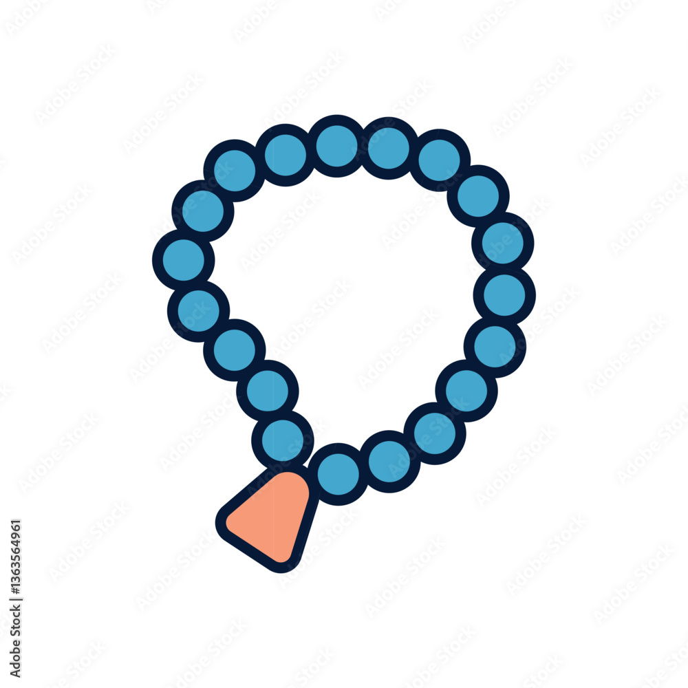 Obraz premium Tasbih Vector icon
