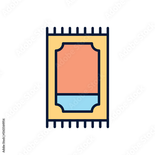 Prayer Mat Vector icon
