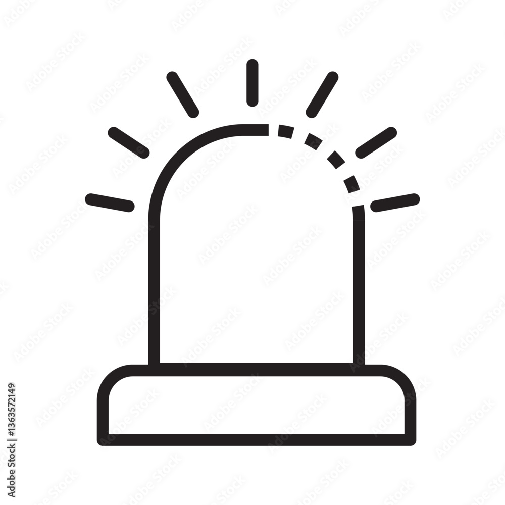 Cybersecurity Alarm Icon for Online Protection Warnings Cybersecurity Alarm Icon for Online Protection Warnings