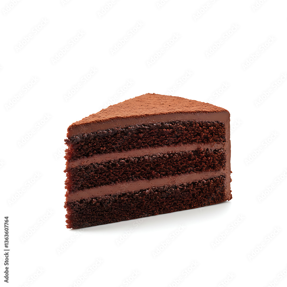 Decadent Chocolate Cake Slice Rich, Moist, and Frosted Decadent Chocolate Cake Slice Rich, Moist, and Frosted