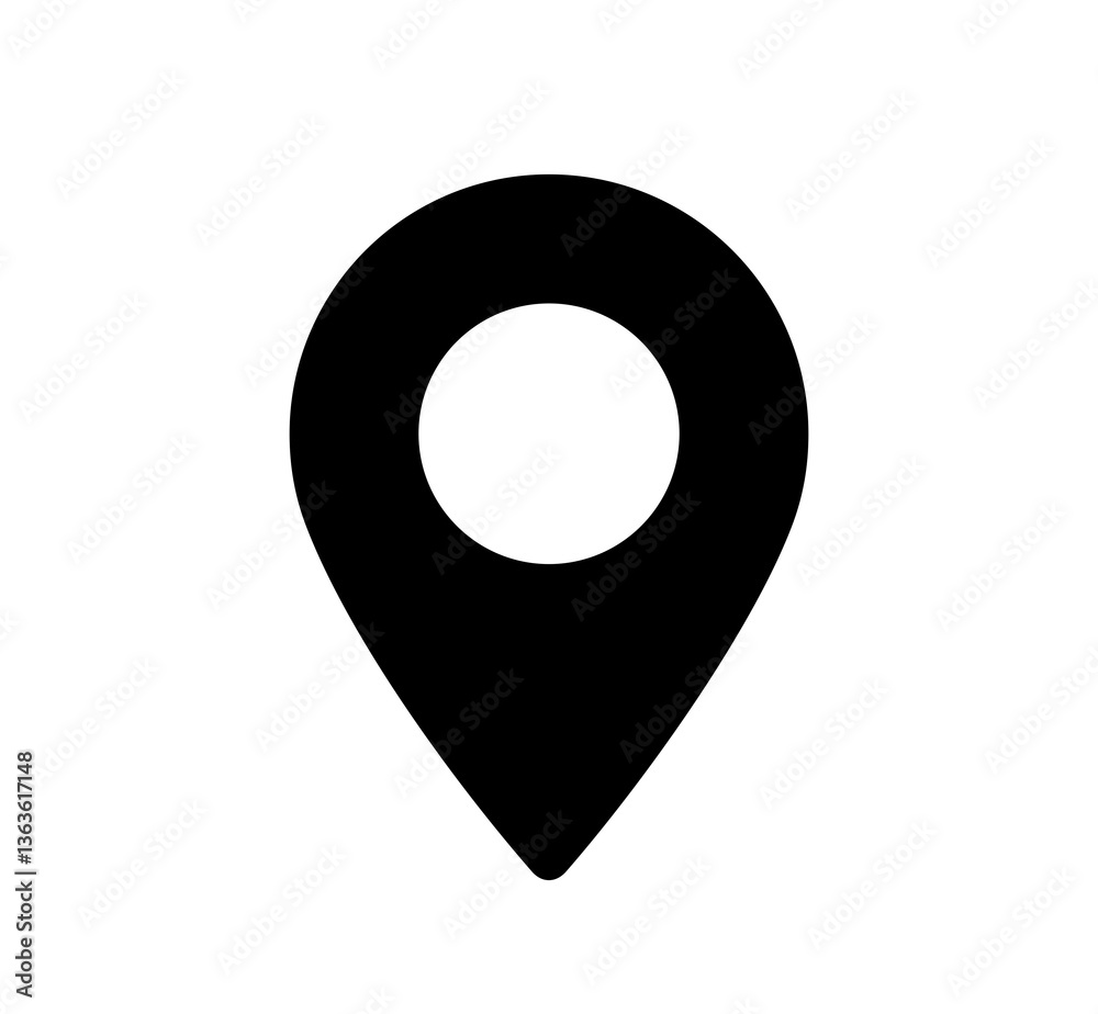 Location pin icon. Map place markers graphic design Location pin icon. Map place markers graphic design