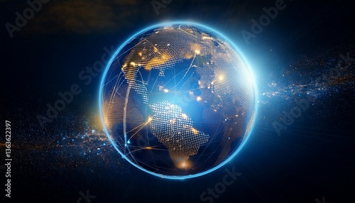 planet earth in space