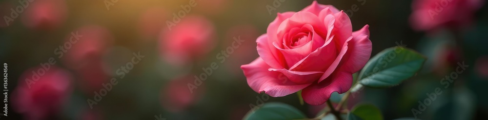 Single rose bloom with soft light and gentle shadows, single bloom, soft focus Single rose bloom with soft light and gentle shadows, single bloom, soft focus