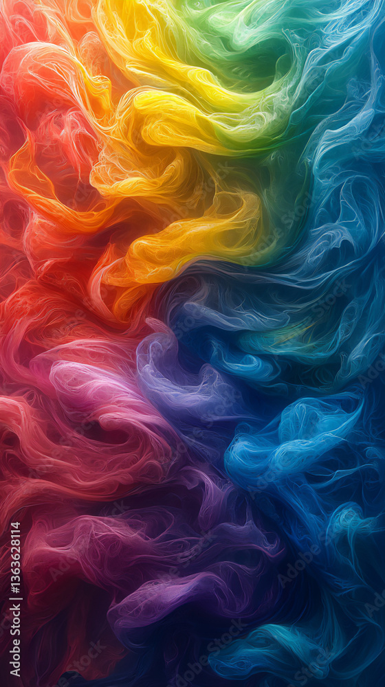 Obraz premium vibrant spectrum waves