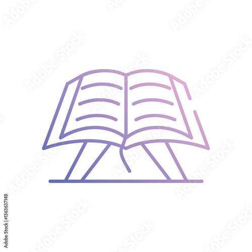 Quran vector icon stock illustration