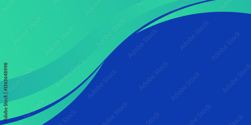 Fototapeta premium Abstract Gradient Green Blue liquid background. Modern background design. Dynamic Waves. Fluid shapes composition. Fit for website, banners modern arts