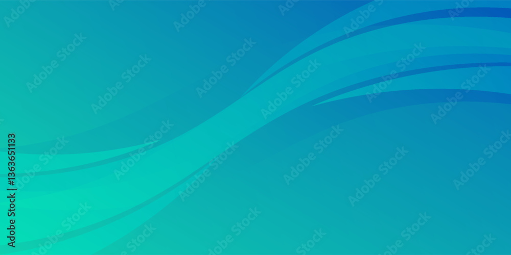 Fototapeta premium Abstract Gradient Green Blue liquid background. Modern background design. Dynamic Waves. Fluid shapes composition. Fit for website, banners modern arts