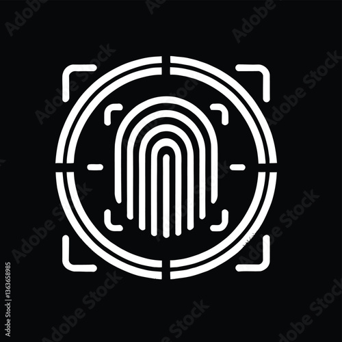Biometric Scanner Silhouette