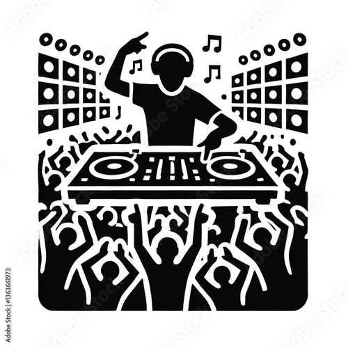DJ Silhouette Performing