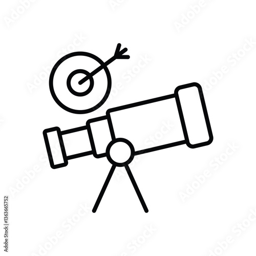 Long Term Goals Vector icon