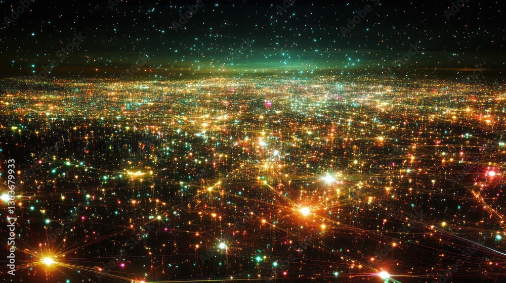 Obraz premium Networked Cityscape