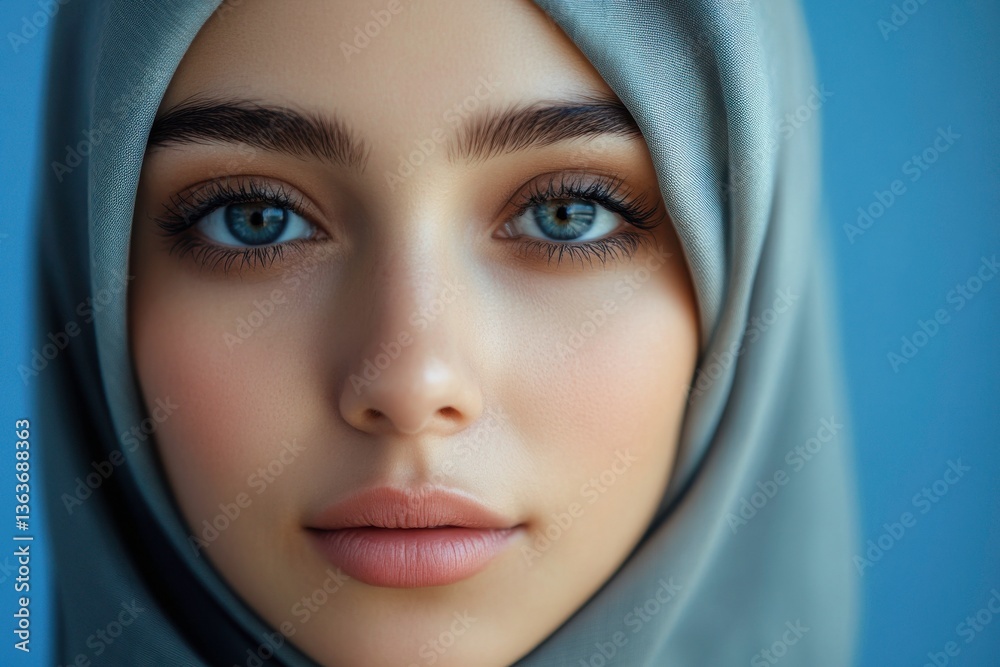 Fototapeta premium young hijab woman facing camera