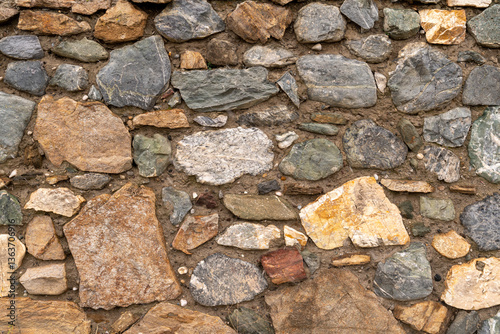 Dry-Stacked Stone Wall Texture