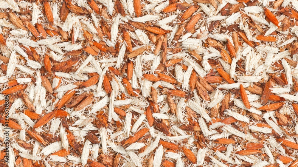 Fototapeta premium Harvesting natural wood shavings in a workshop wood processing scene craftsmanship environment close-up view