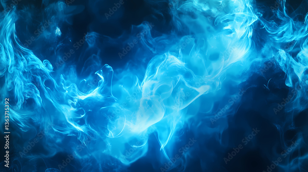 Sky blue flames erupting with dynamic energy on isolated backdrop. Vivid Transmutation. Illustration Sky blue flames erupting with dynamic energy on isolated backdrop. Vivid Transmutation. Illustration