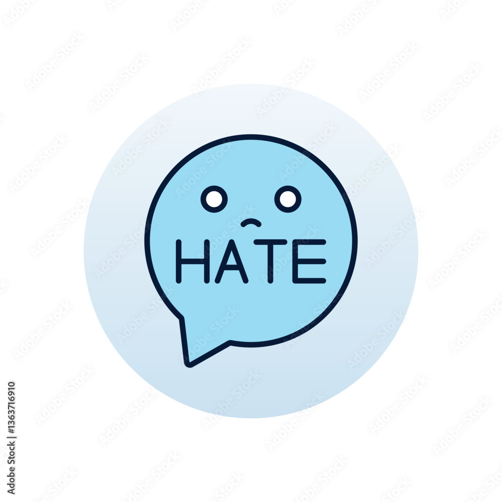 Hate Vector icon Hate Vector icon