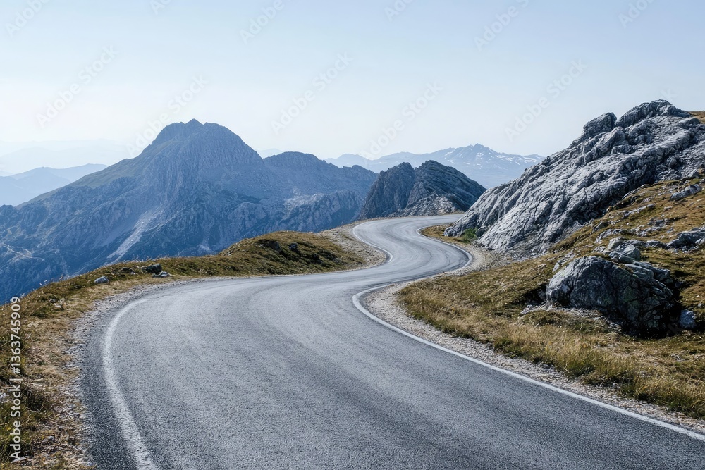 Fototapeta premium Winding mountain road, scenic views