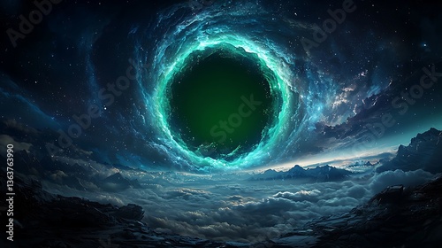 Cosmic Portal, Clouds, Galaxy