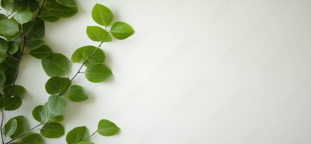 Obraz premium Shamrock sprigs on white background