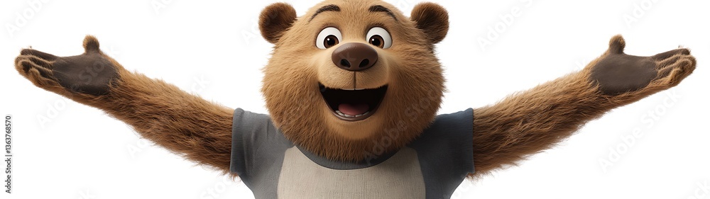 Bear Welcoming Gesture