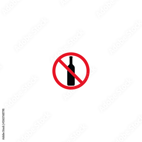 No drink allowed icon logo flat vector design Free Download No drink allowed icon logo flat vector design - GFXLoad