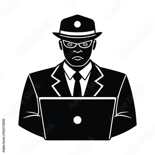 vector illustration of a police officer