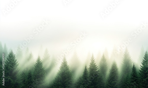 Soft forest canopy abstract