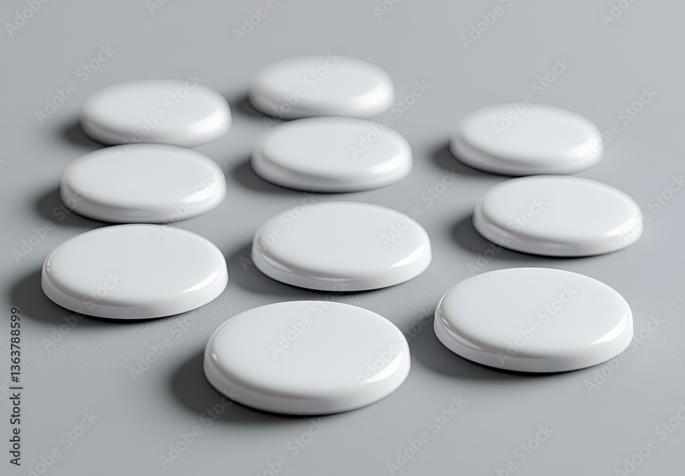 Blank white circles arranged in a pattern Blank white circles arranged in a pattern