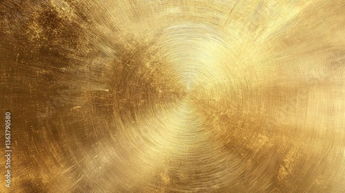 radial brushed gold foil texture matte luxury golden paint seamless background.
