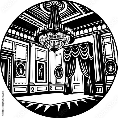 Vector illustration of ancient Greek and Egyptian temples and a Greek Orthodox church with architectural details in a city setting