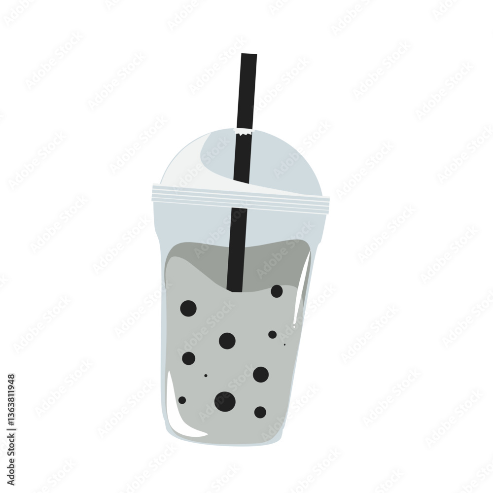Illustrasion of a bubble tea drink Illustrasion of a bubble tea drink