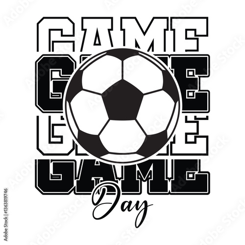  Soccer Game Day T-Shirt Design.