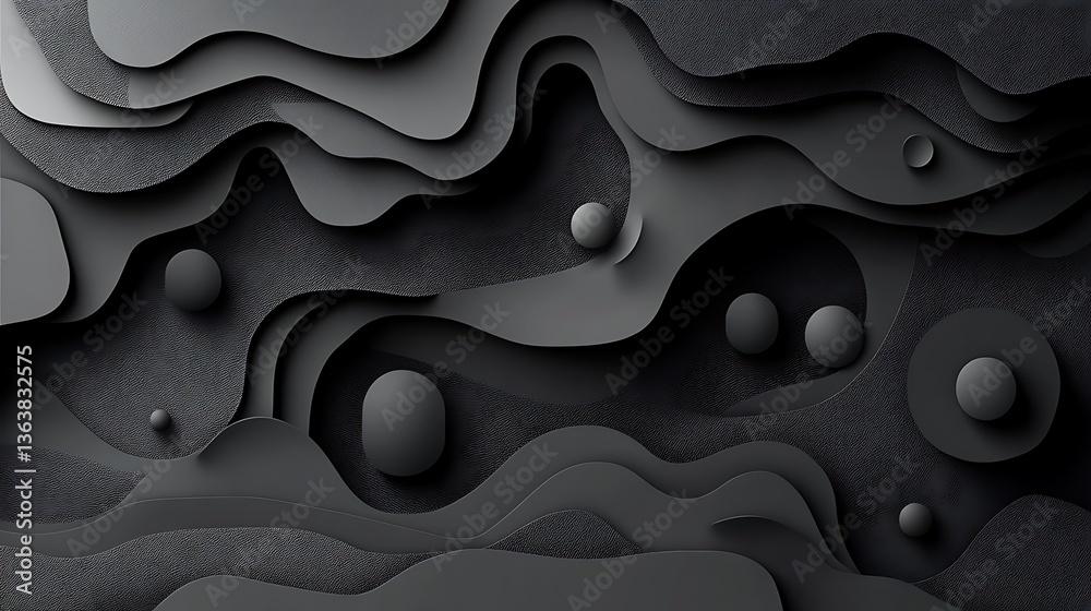 digital abstract artwork background featuring a layered design consists of various overlapping shapes and forms, primarily in shades of black and dark gray, creating a sense of depth and texture digital abstract artwork background featuring a layered design consists of various overlapping shapes and forms, primarily in shades of black and dark gray, creating a sense of depth and texture