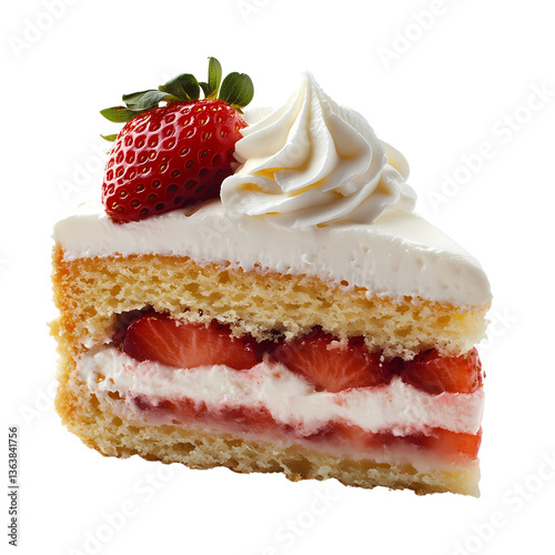 Delicious strawberry shortcake slice.