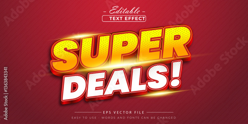 Super deals 3d style editable text effect.