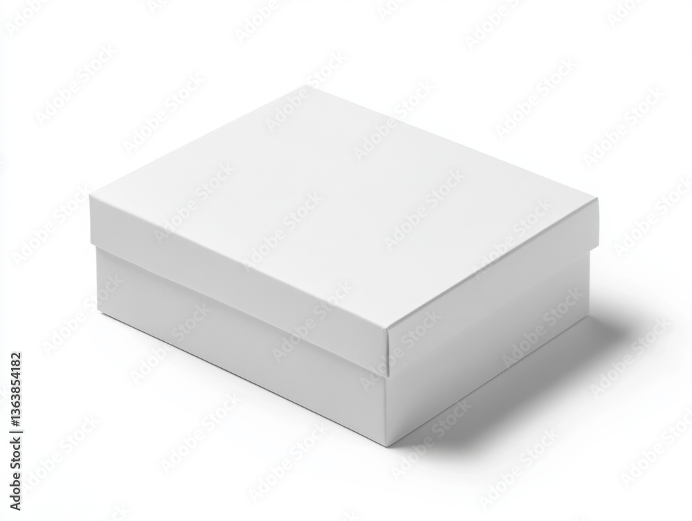white box package mock up template product background design container cardboard blank paper pack
