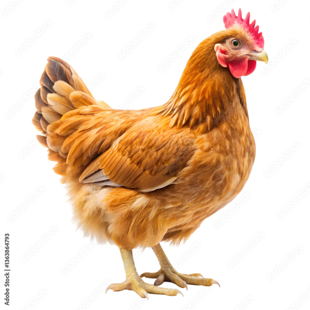 Fototapeta premium chicken isolated on white