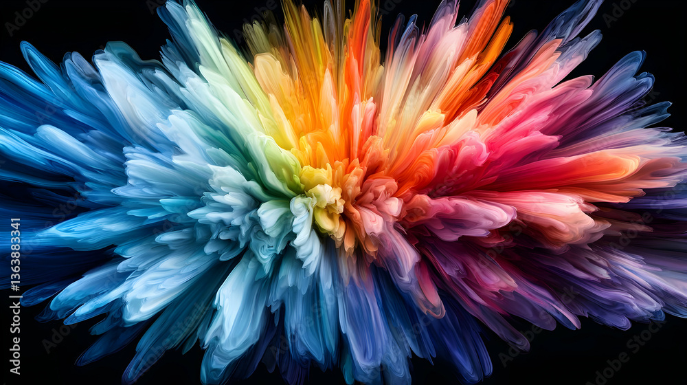 Colorful Abstract Paint Explosion Colorful Abstract Paint Explosion