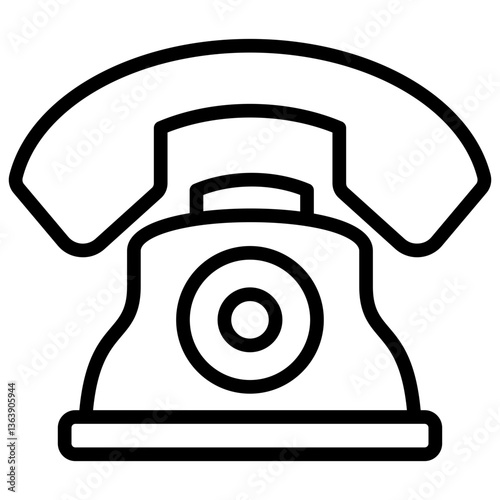 Telephone Icon Customer Support and Service Line Design Vector Concept