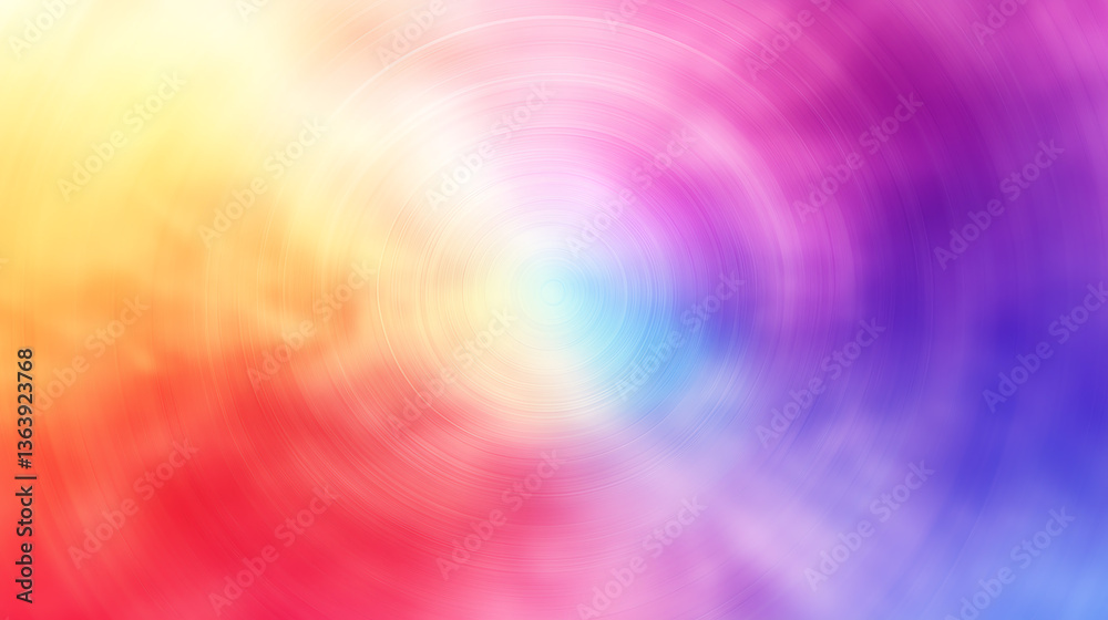 Naklejka premium Vibrant Swirling Rainbow Colors Abstract Background
