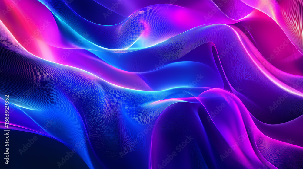 Abstract Neon Wave Background Vibrant Pink, Blue, and Purple Swirls Abstract Neon Wave Background Vibrant Pink, Blue, and Purple Swirls
