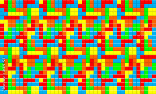 Background image of blocks arranged, material, colorful
